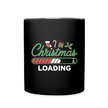 Christmas Loading Loading Bar Christmas - Full Colour Mug - black - Front