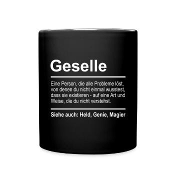 Compagnon - Mug uni - noir - Devant