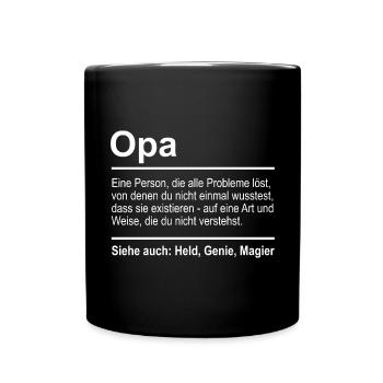 Grandfather - Full Colour Mug - black - Front