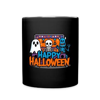 Happy Halloween - Full Colour Mug - black - Front
