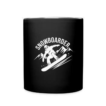 Snowboard Snowboarder Snowboard Sports d’hiver - Mug uni - noir - Devant