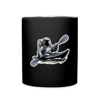 Kayak Astronaut Adventure Outdoor - Full Colour Mug - black - Front