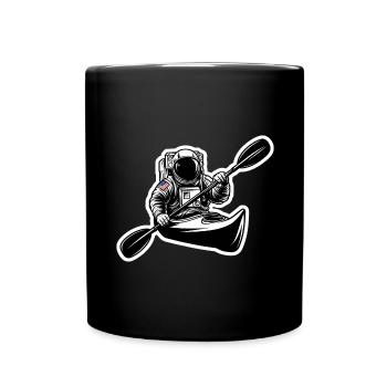 Kayak Astronaut Adventure Outdoor - Full Colour Mug - black - Front