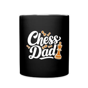 Chess Dad Schach Spruch Zitat - Tasse einfarbig - Schwarz - Vorne