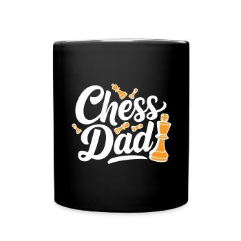 Chess Dad Schach Spruch Zitat - Tasse einfarbig - Schwarz - Vorne