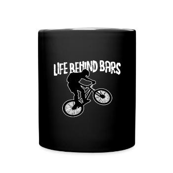 Bicycle Bicycle Lovers Life Behind Bars - Full Colour Mug - black - Front