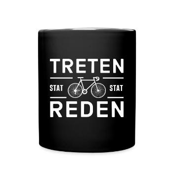 Radfahrer Radfahren Radrennen für einen - Tasse einfarbig - Schwarz - Vorne