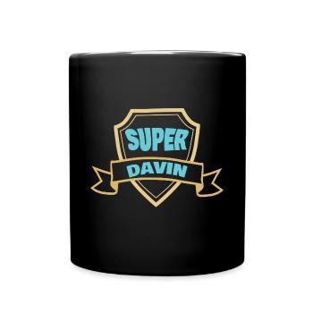 Geschenk für Davin - Tasse einfarbig - Schwarz - Vorne