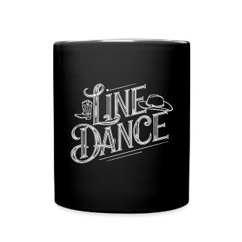 Line Dance Design für Tänzer und Tanzgruppe - Tasse einfarbig - Schwarz - Vorne