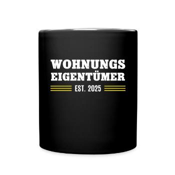 Wohnungseigentümer 2025 Wohnung Eigentümer - Tasse einfarbig - Schwarz - Vorne
