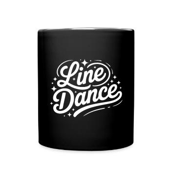 Line dancing my hobby - my passion - my thing - Full Colour Mug - black - Front