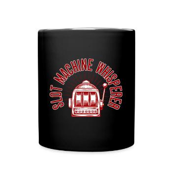Gambling Fan Slot Machine Whisperer Casino - Tasse einfarbig - Schwarz - Vorne