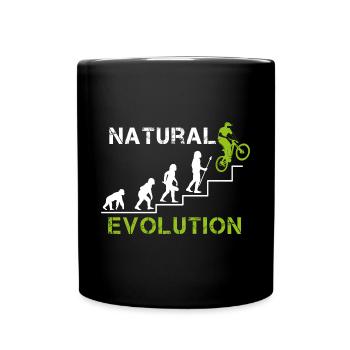 Downhill Evolution - Full Colour Mug - black - Front