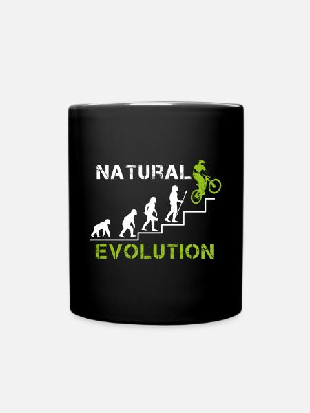 Downhill Evolution - Full Colour Mug - black