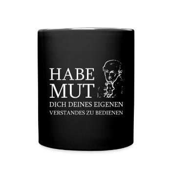 Avoir du courage en disant citation citation de vie aphorisme - Mug uni - noir - Devant