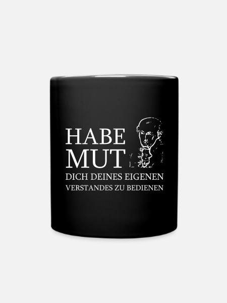 Avoir du courage en disant citation citation de vie aphorisme - Mug uni - noir