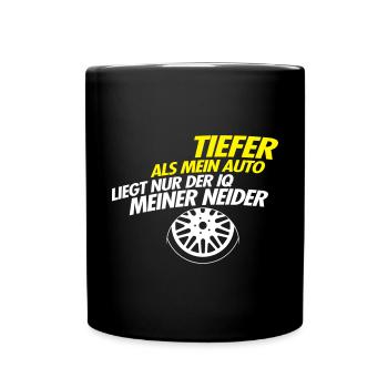 Car tuning lower laid IQ car lovers gift - Full Colour Mug - black - Front