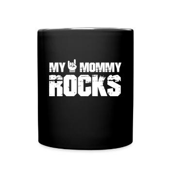 Muttertag, Geschenk, Muttertagsgeschenk - Tasse einfarbig - Schwarz - Vorne