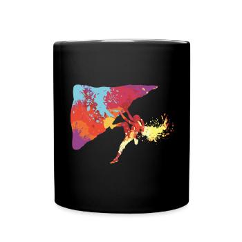 Climbing Mom - Full Colour Mug - black - Front