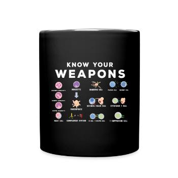 Un microbiologiste drôle - Mug uni - noir - Devant