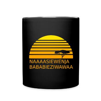 Naaasiewenja-Bababieziwawaa - Tasse einfarbig - Schwarz - Vorne