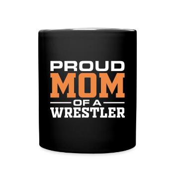 La mère de lutteur maman fière mère d’un lutteur Maman Liebl - Mug uni - noir - Devant