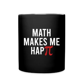 Math Geek Math Makes Me Happie Funny Integral Math - Mug uni - noir - Devant