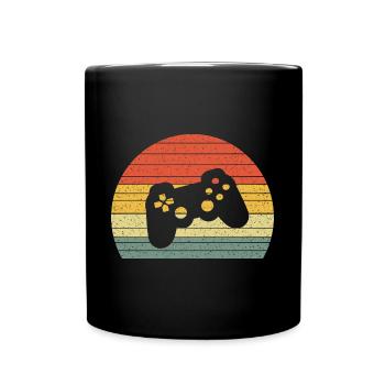 Controller Vintage Retro - Tasse einfarbig - Schwarz - Vorne