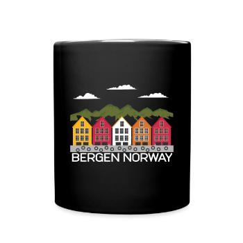 Bergen Norwary - Full Colour Mug - black - Front