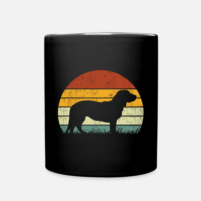 Alpenländische Dachsbracke Vintage Hundebesitzer - Tasse einfarbig - Schwarz