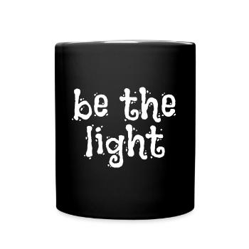 Soyez la lumière - Dictons chrétiens - Mug uni - noir - Devant