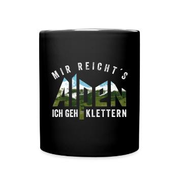 It's enough for me I go climbing - Climber Gift - Full Colour Mug - black - Front