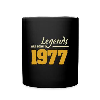 1977 - Tasse einfarbig - Schwarz - Vorne