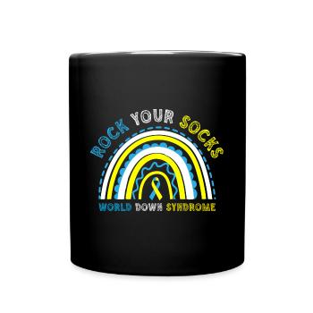 Rock Your Socks World Down Syndrome - Mug uni - noir - Devant