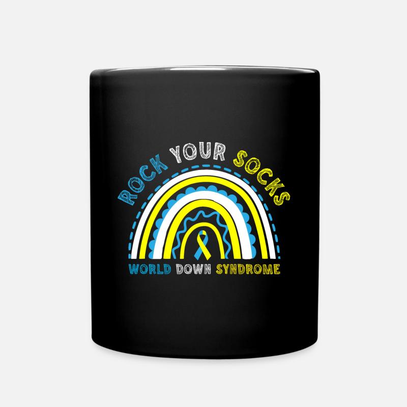 Rock Your Socks World Down Syndrome - Tasse einfarbig - Schwarz