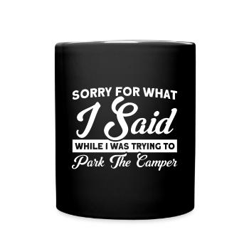 Camping camping en plein air Camping Camping - Mug uni - noir - Devant