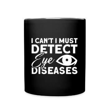 Augenarzt Optometrie Augenoptiker Optiker - Tasse einfarbig - Schwarz - Vorne
