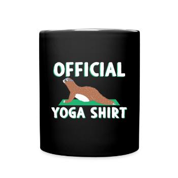 Chemise de yoga officielle Sloth - Mug uni - noir - Devant