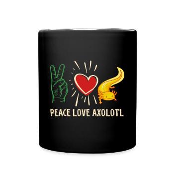 Drôle Axolotl Mignon Kawaii Animal Fun Liebhab - Mug uni - noir - Devant