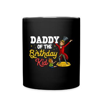 Circus Birthday Party Papa Theme Ringmaster - Full Colour Mug - black - Front