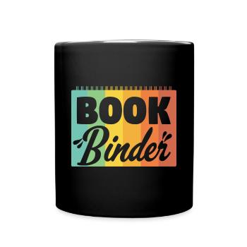 Book Binder College Block Binding - Full Colour Mug - black - Front