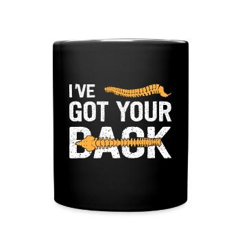 J’ai votre dos drôle de colonne vertébrale chiropraticien - Mug uni - noir - Devant