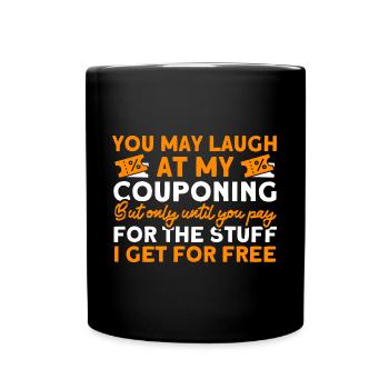 Coupon Shopper Discount Couponer Discount Sale - Full Colour Mug - black - Front