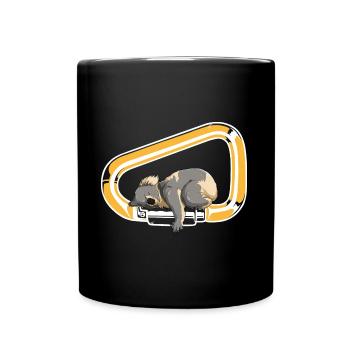 Koala Carabiner Escalade Animal Mignon Bloc - Mug uni - noir - Devant