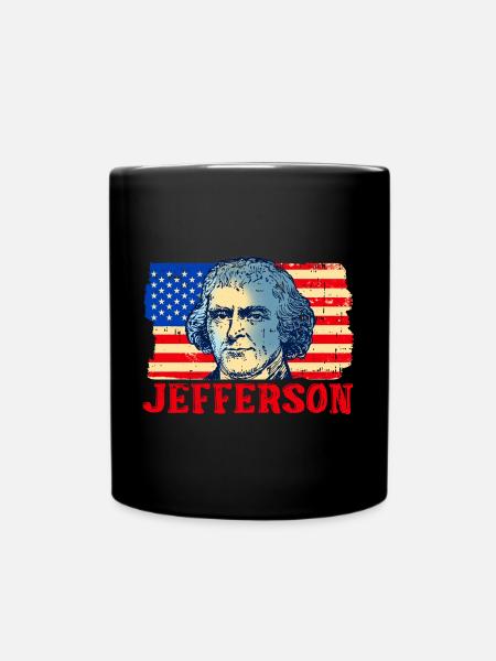 Thomas Jefferson - Tasse einfarbig - Schwarz