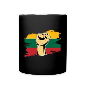 Faust Litauer Litauen - Tasse einfarbig - Schwarz - Vorne