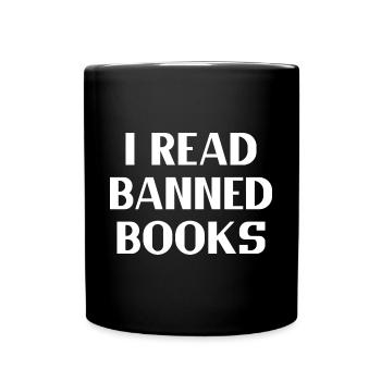 I Read Banned Books 35 - Full Colour Mug - black - Front
