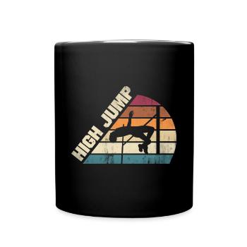 Sauteur en hauteur Athlétisme Saut en hauteur - Mug uni - noir - Devant