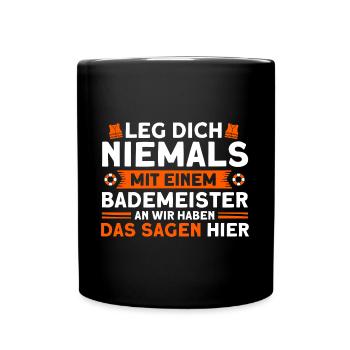 Sauveteur Piscine Sauveteur Sauveteur Sauveteur - Mug uni - noir - Devant