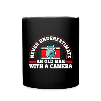 Photography Camera Lens Never - Tasse einfarbig - Schwarz - Vorne